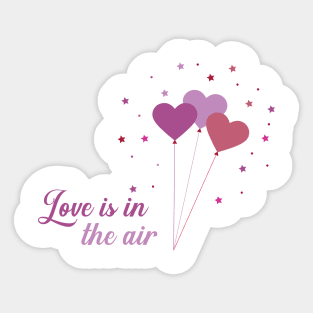 Love is in the air Sticker